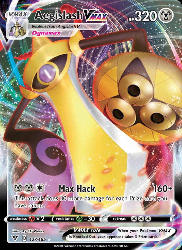 Aegislash VMAX 127/185 - Vivid Voltage Pokemon card