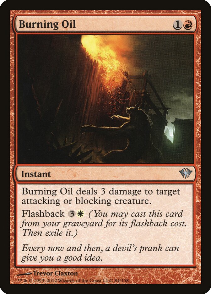 Burning Oil 84 - Dark Ascension MTG card