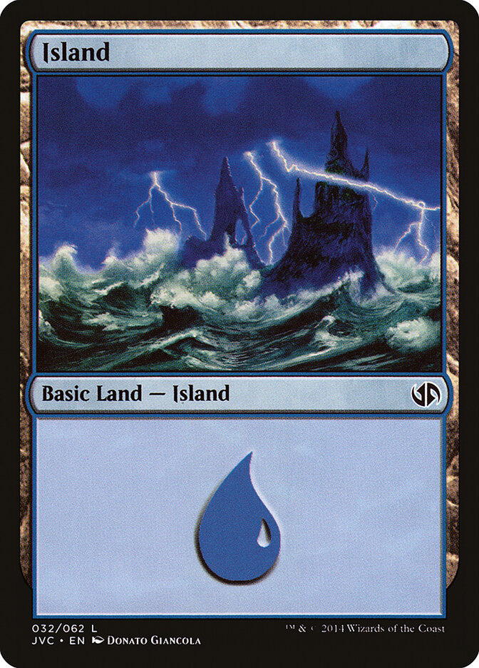 Island 32 - Duel Decks Anthology: Jace vs. Chandra MTG card