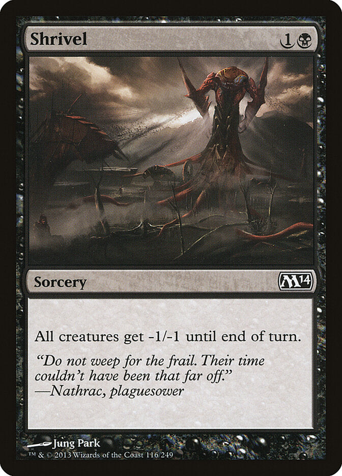Shrivel 116 - Magic 2014 MTG card