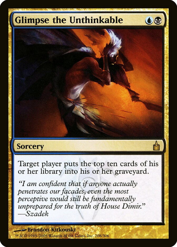 Glimpse the Unthinkable 208 - Ravnica: City of Guilds MTG card