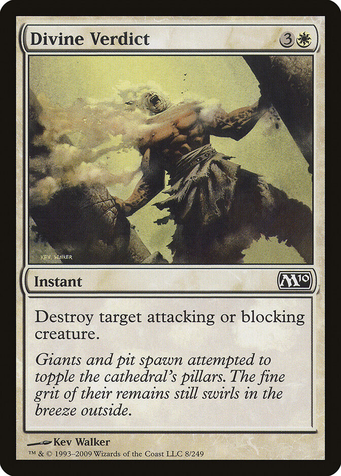 Divine Verdict 8 - Magic 2010 MTG card