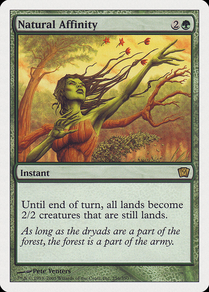 Natural Affinity 256 - Ninth Edition MTG card