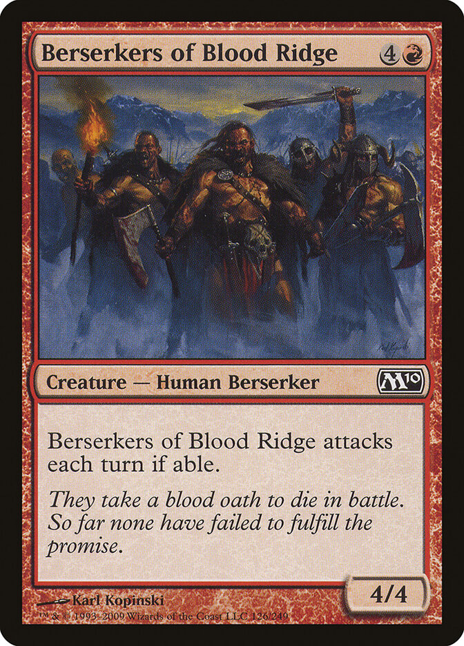 Berserkers of Blood Ridge 126 - Magic 2010 MTG card