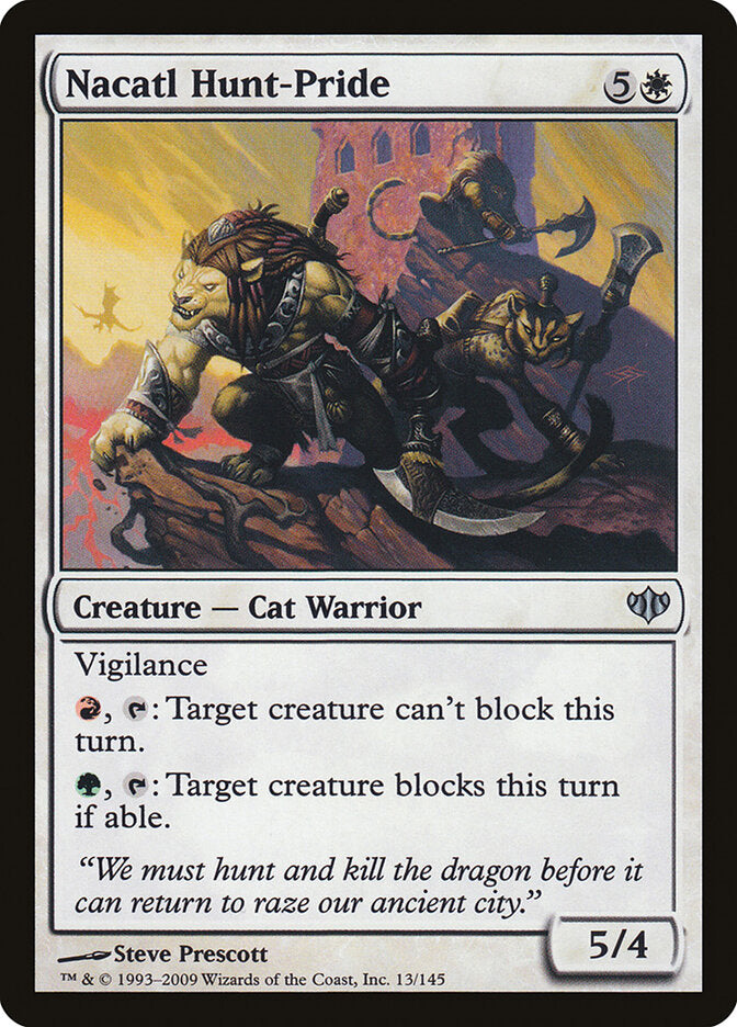 Nacatl Hunt-Pride 13 - Conflux MTG card
