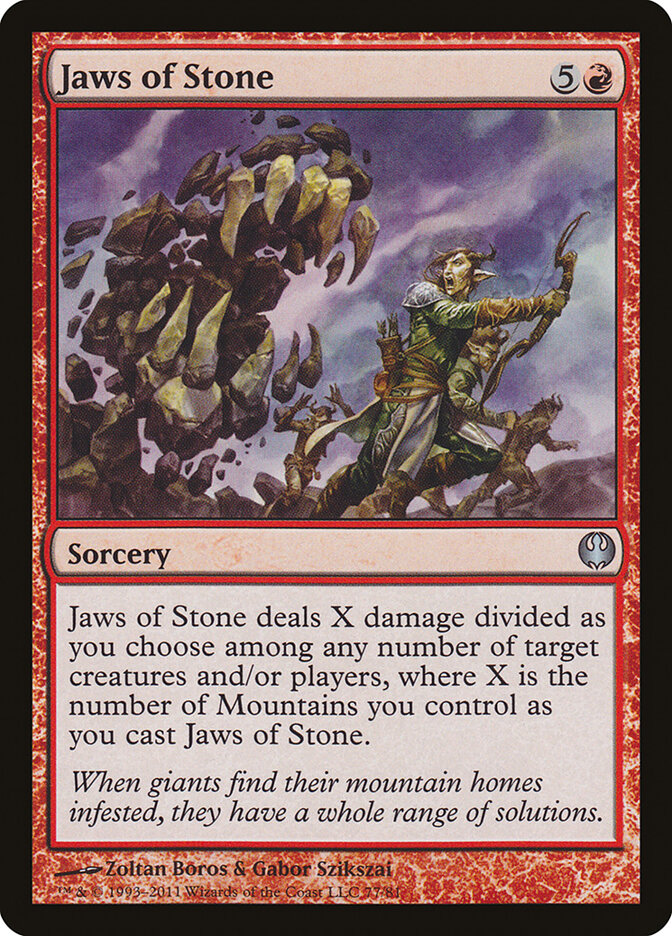 Jaws of Stone 77 - Duel Decks: Knights vs. Dragons MTG card