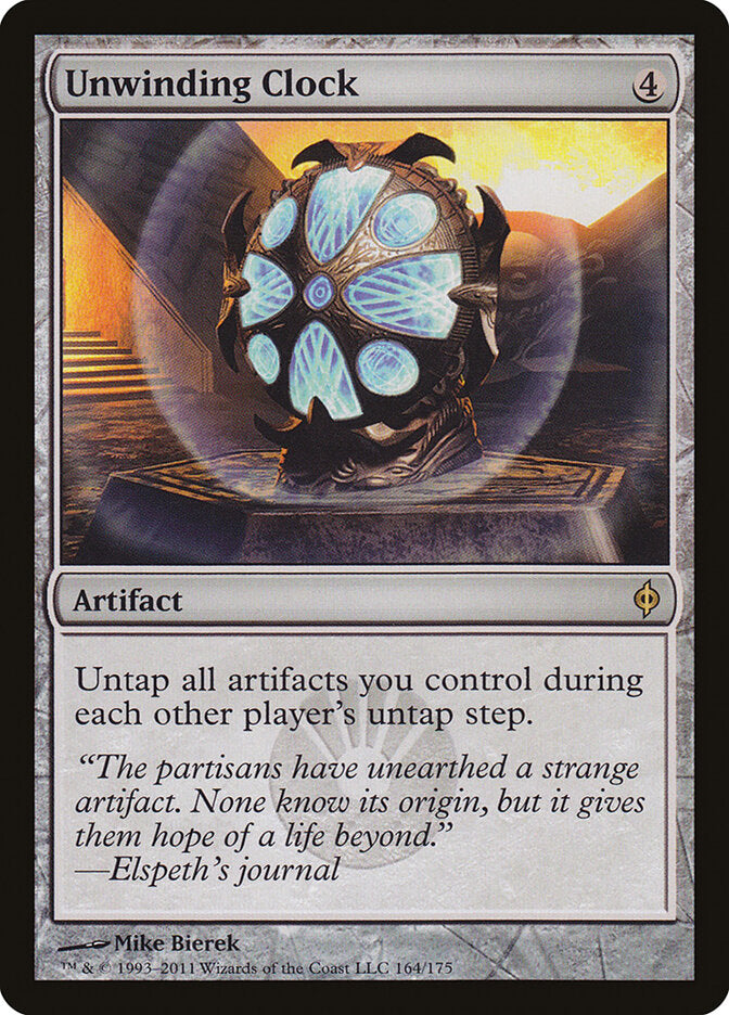 Unwinding Clock 164 - New Phyrexia MTG card