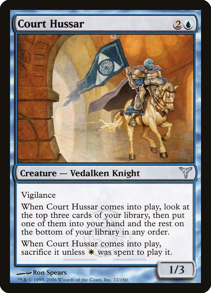 Court Hussar 22 - Dissension MTG card