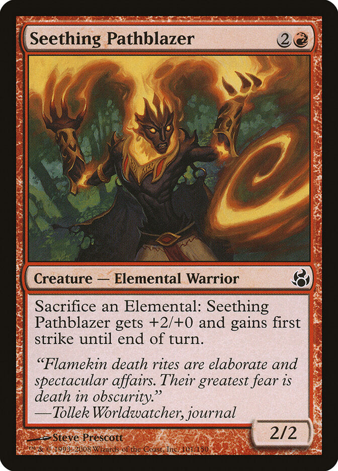 Seething Pathblazer 101 - Morningtide MTG card