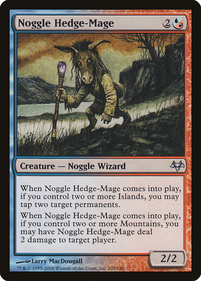 Noggle Hedge-Mage 108 - Eventide MTG card