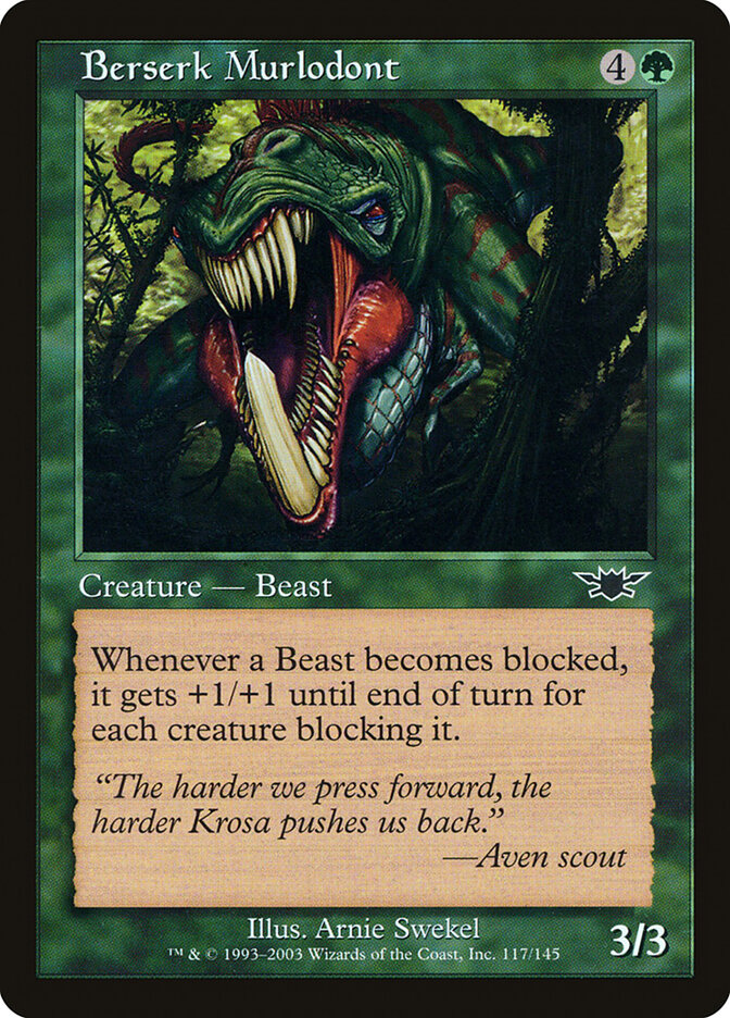 Berserk Murlodont 117 - Legions MTG card