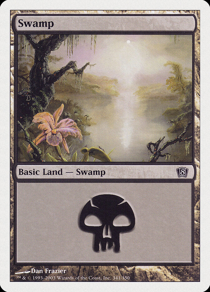 Swamp 341 - Eighth Edition MTG card