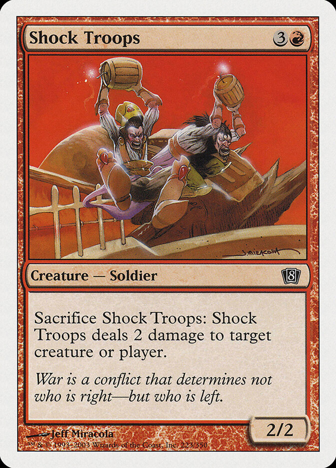 Shock Troops 223 - Eighth Edition MTG card