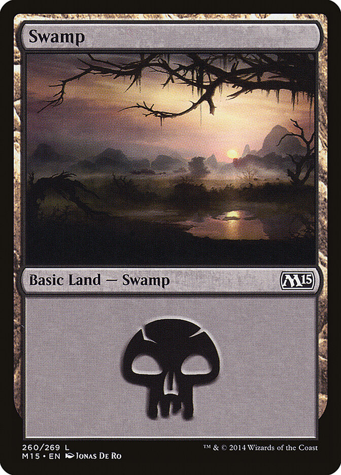 Swamp 260 - Magic 2015 MTG card
