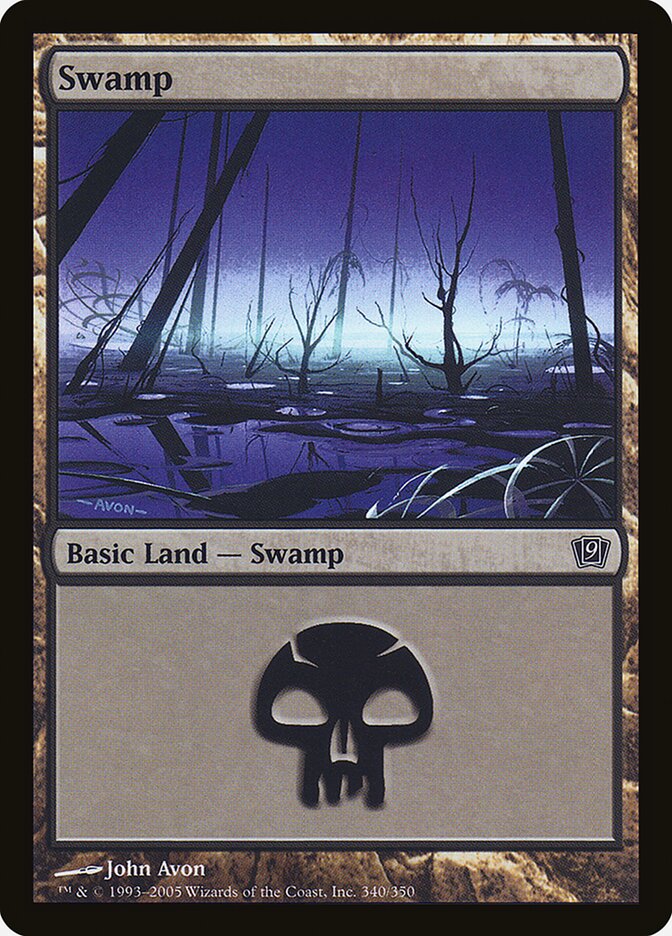 Swamp 340★ - Ninth Edition MTG card