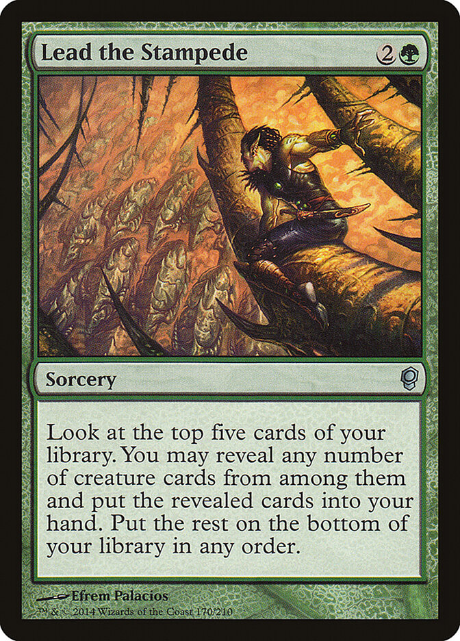 Lead the Stampede 170 - Conspiracy MTG card