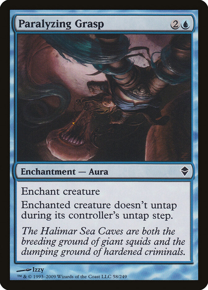 Paralyzing Grasp 58 - Zendikar MTG card