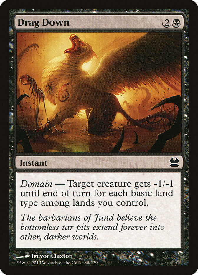 Drag Down 80 - Modern Masters MTG card