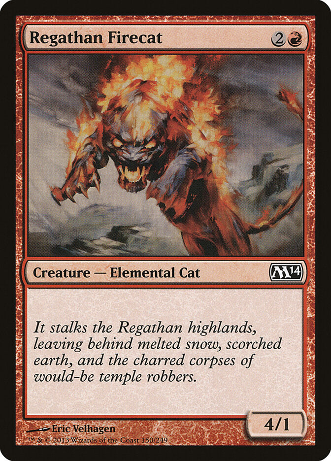 Regathan Firecat 150 - Magic 2014 MTG card