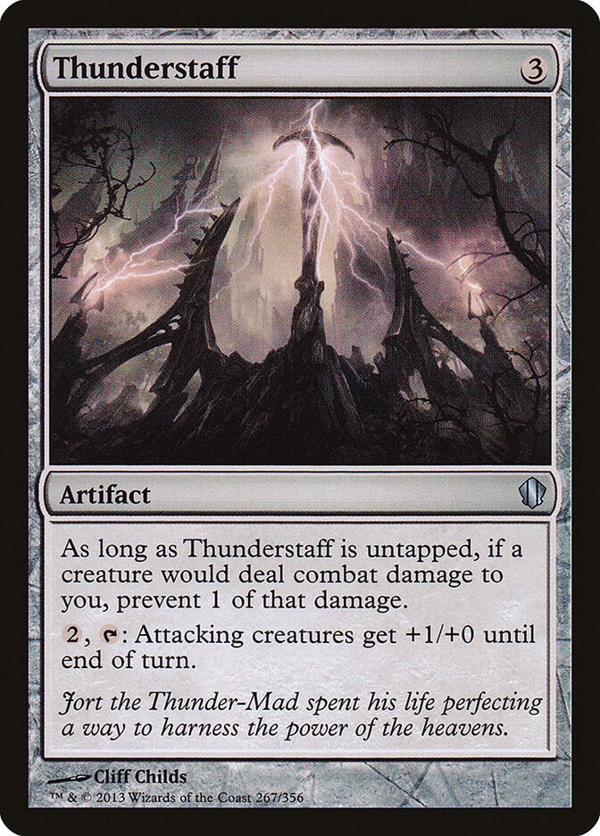 Thunderstaff 267 - Commander 2013 MTG card