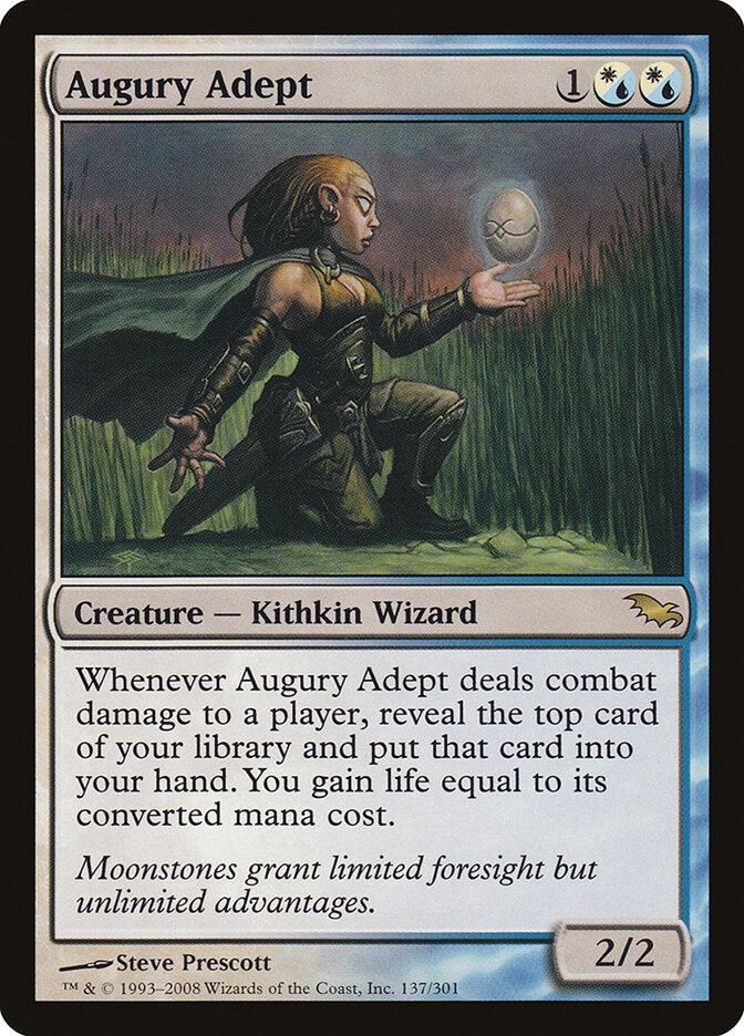 Augury Adept 137 - Shadowmoor MTG card