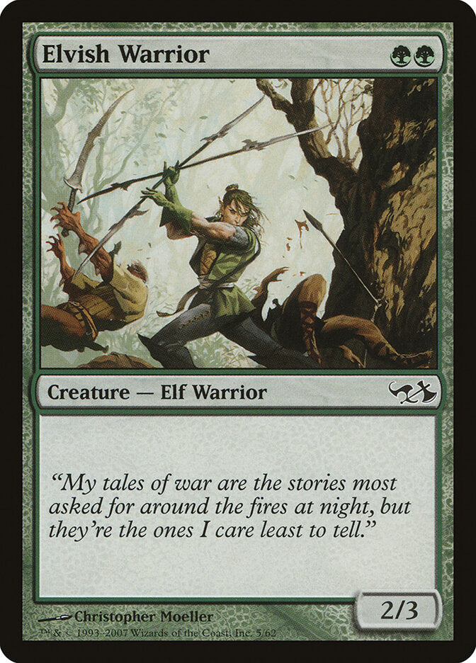 Elvish Warrior 5 - Duel Decks: Elves vs. Goblins MTG card