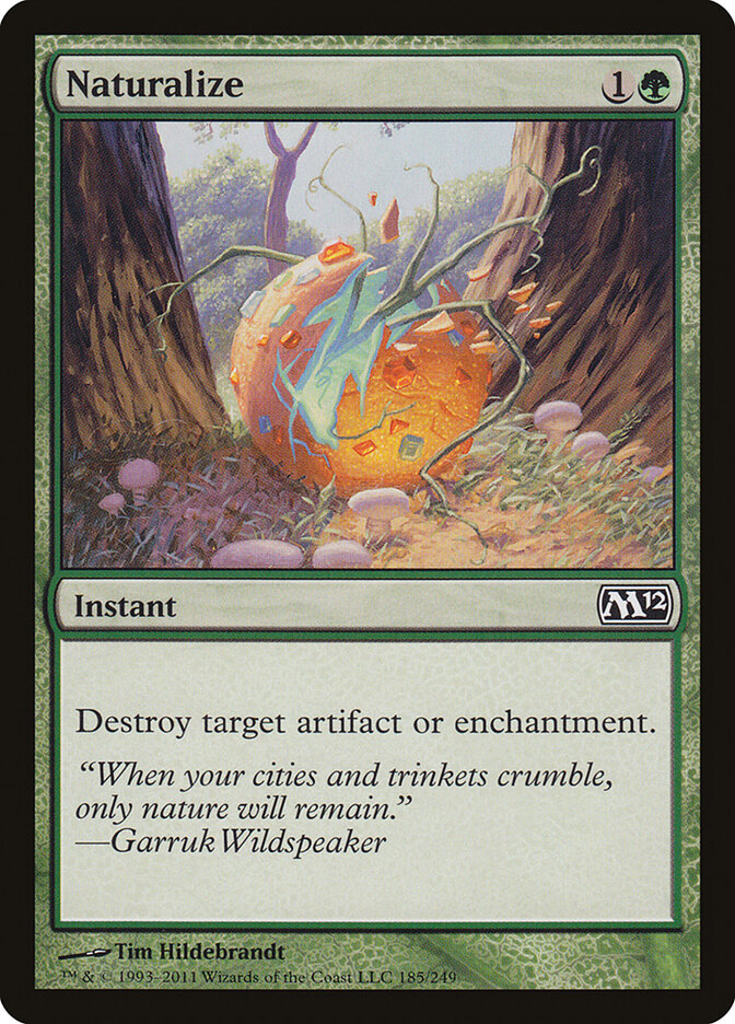Naturalize 185 - Magic 2012 MTG card