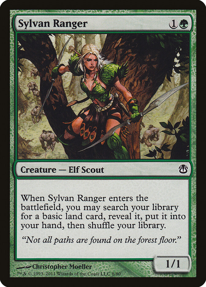 Sylvan Ranger 8 - Duel Decks: Ajani vs. Nicol Bolas MTG card