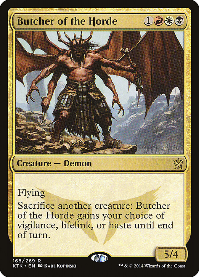 Butcher of the Horde 168 - Khans of Tarkir MTG card