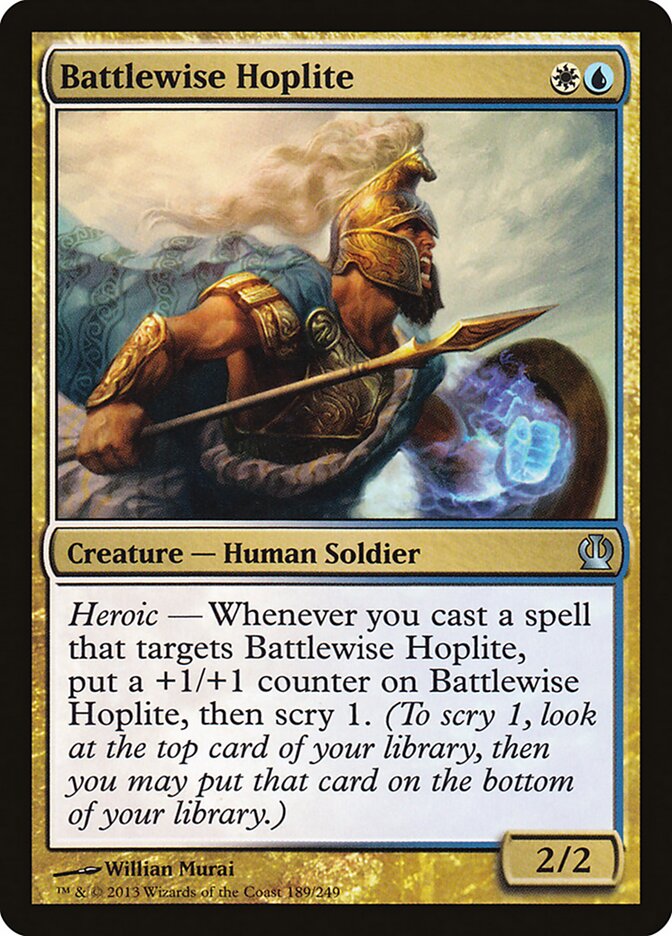Battlewise Hoplite 189 - Theros MTG card