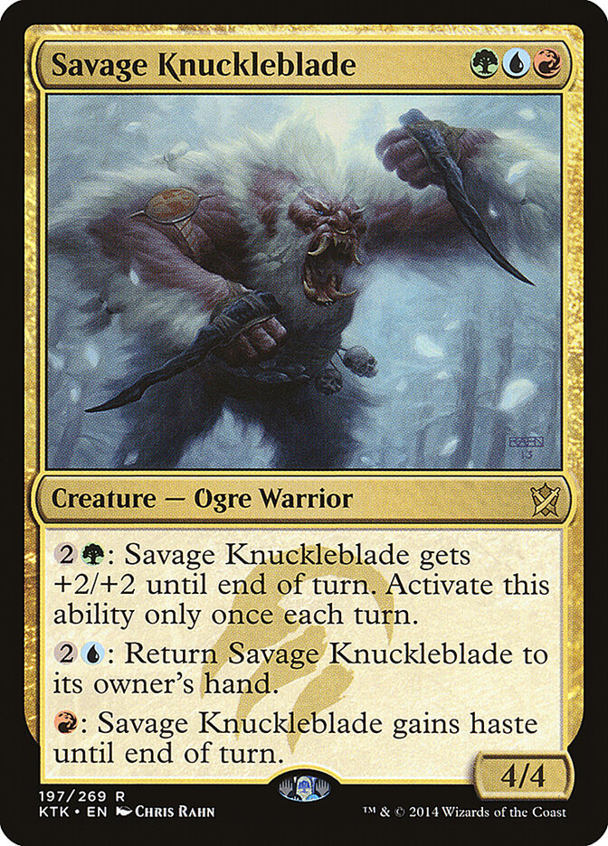 Savage Knuckleblade 197 - Khans of Tarkir MTG card