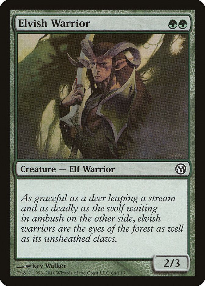Elvish Warrior 64 - Duels of the Planeswalkers MTG card