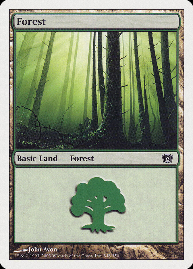 Forest 348 - Eighth Edition MTG card