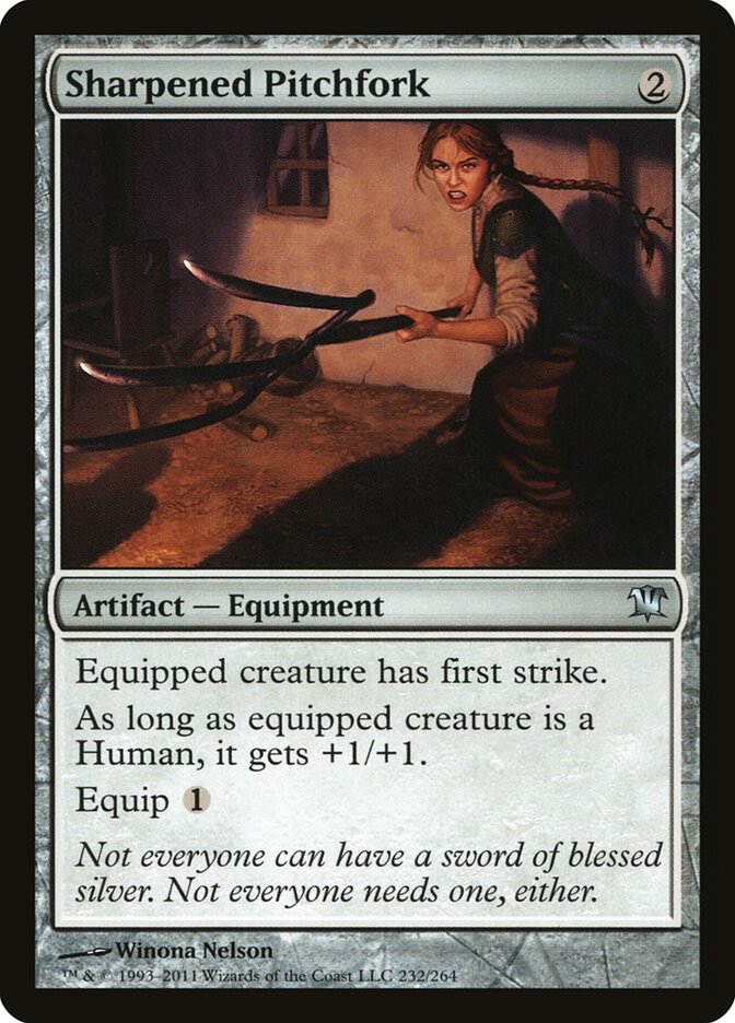 Sharpened Pitchfork 232 - Innistrad MTG card