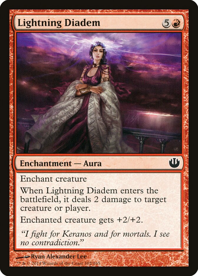 Lightning Diadem 102 - Journey into Nyx MTG card