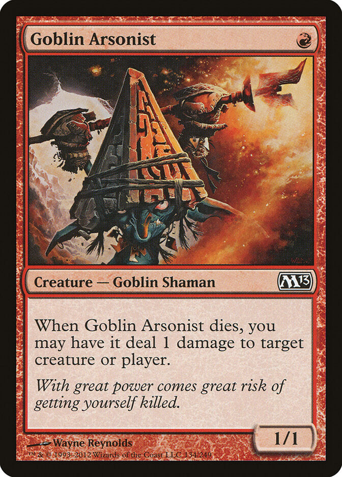Goblin Arsonist 134 - Magic 2013 MTG card