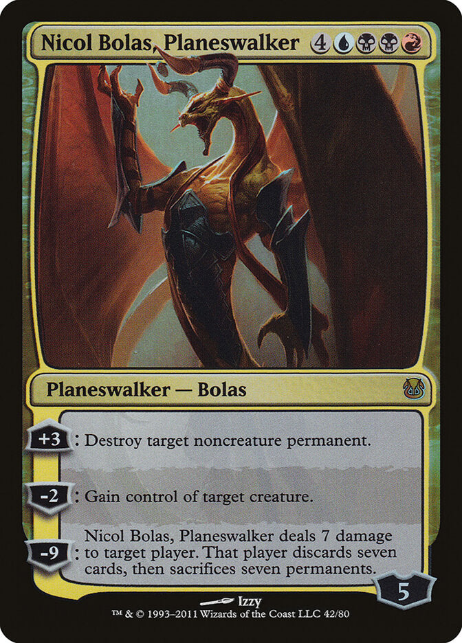 Nicol Bolas, Planeswalker 42 - Duel Decks: Ajani vs. Nicol Bolas MTG card