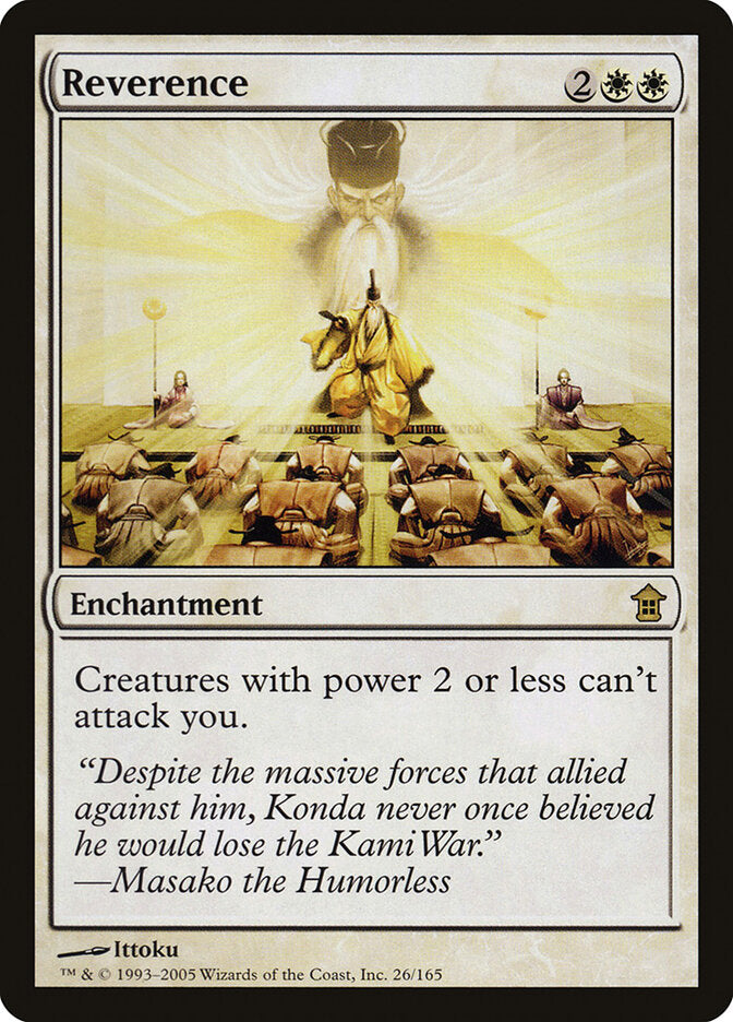 Reverence 26 - Saviors of Kamigawa MTG card