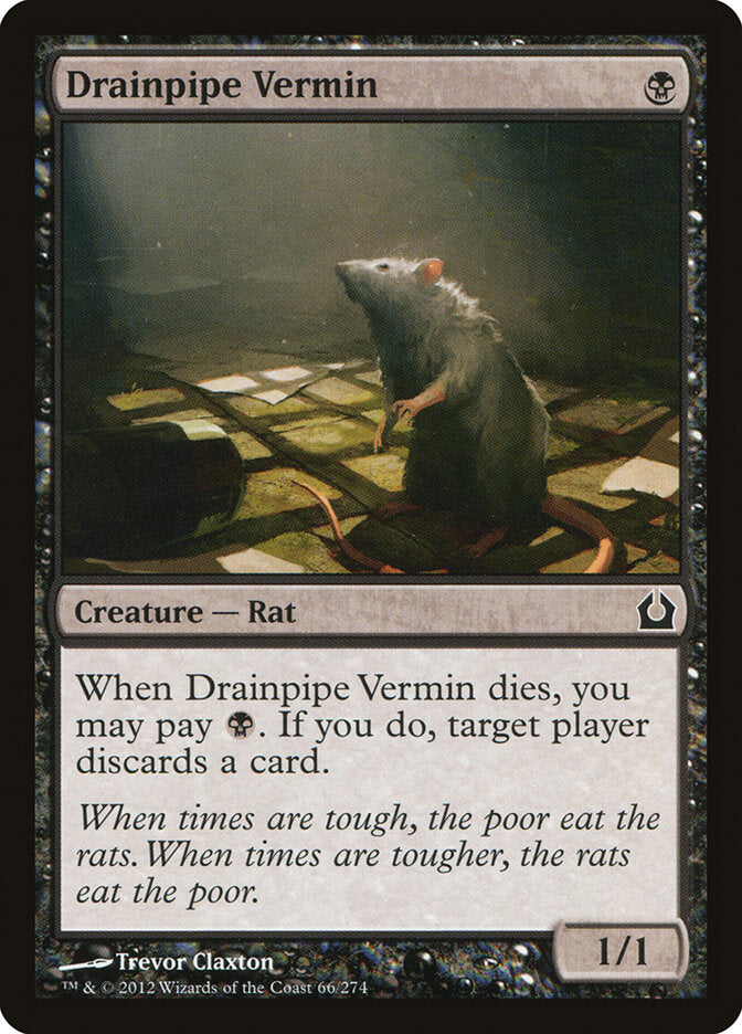 Drainpipe Vermin 66 - Return to Ravnica MTG card