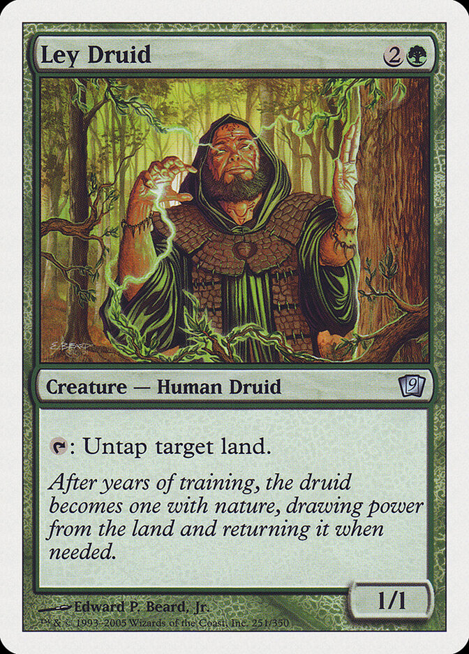 Ley Druid 251 - Ninth Edition MTG card