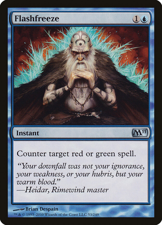 Flashfreeze 53 - Magic 2011 MTG card