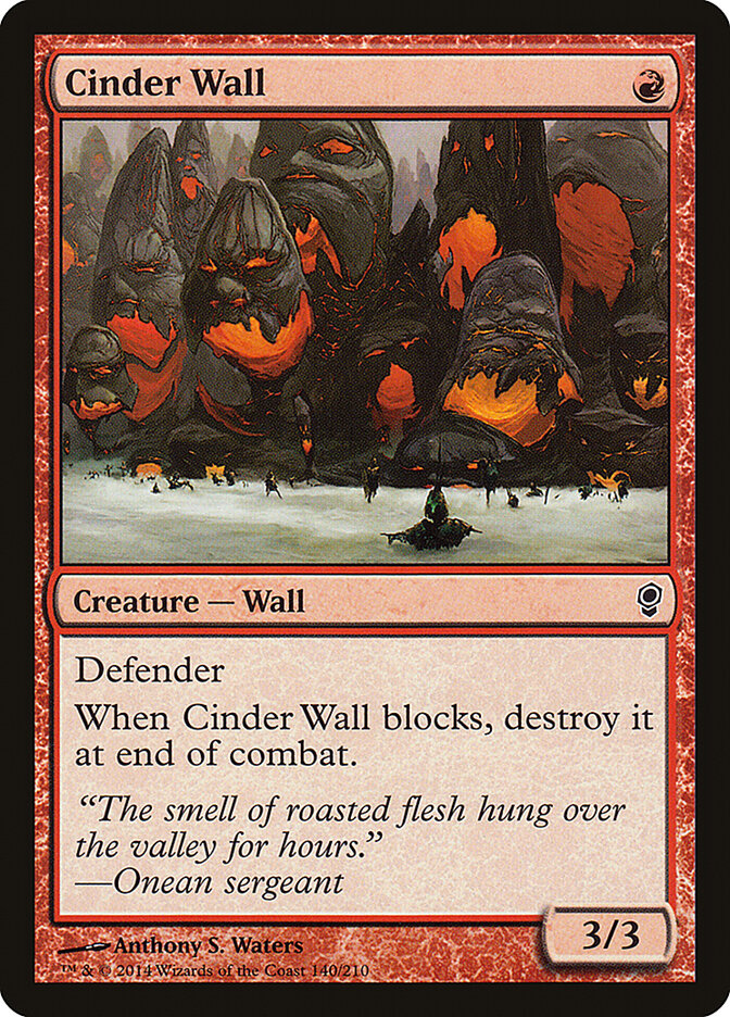 Cinder Wall 140 - Conspiracy MTG card