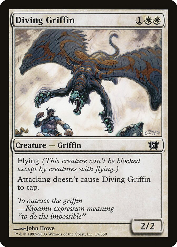 Diving Griffin 17★ - Eighth Edition MTG card