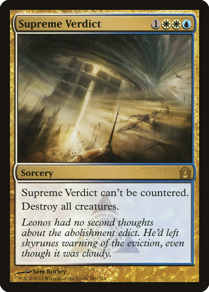 Supreme Verdict 201 - Return to Ravnica MTG card