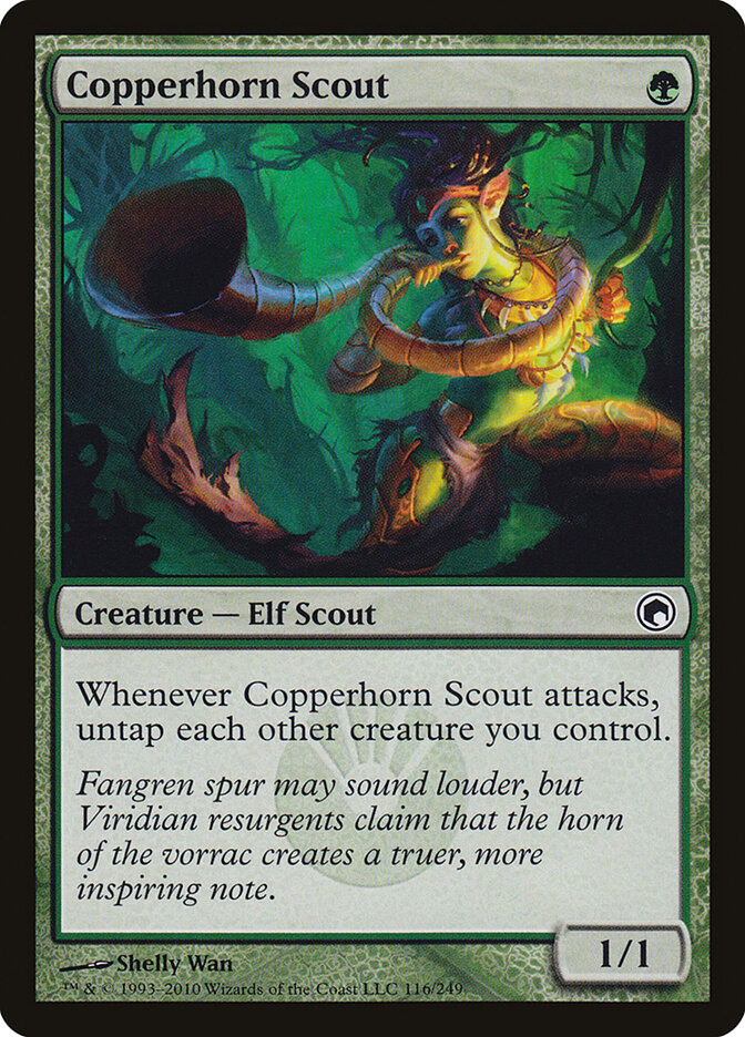 Copperhorn Scout 116 - Scars of Mirrodin MTG card