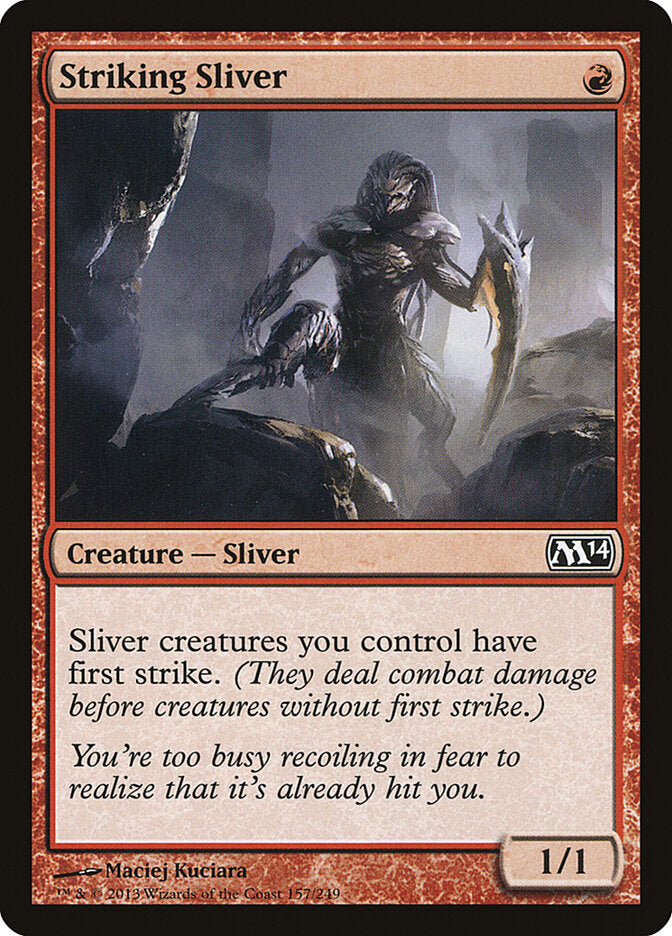 Striking Sliver 157 - Magic 2014 MTG card