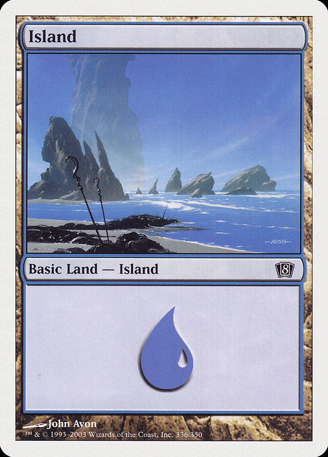 Island 336 - Eighth Edition MTG card