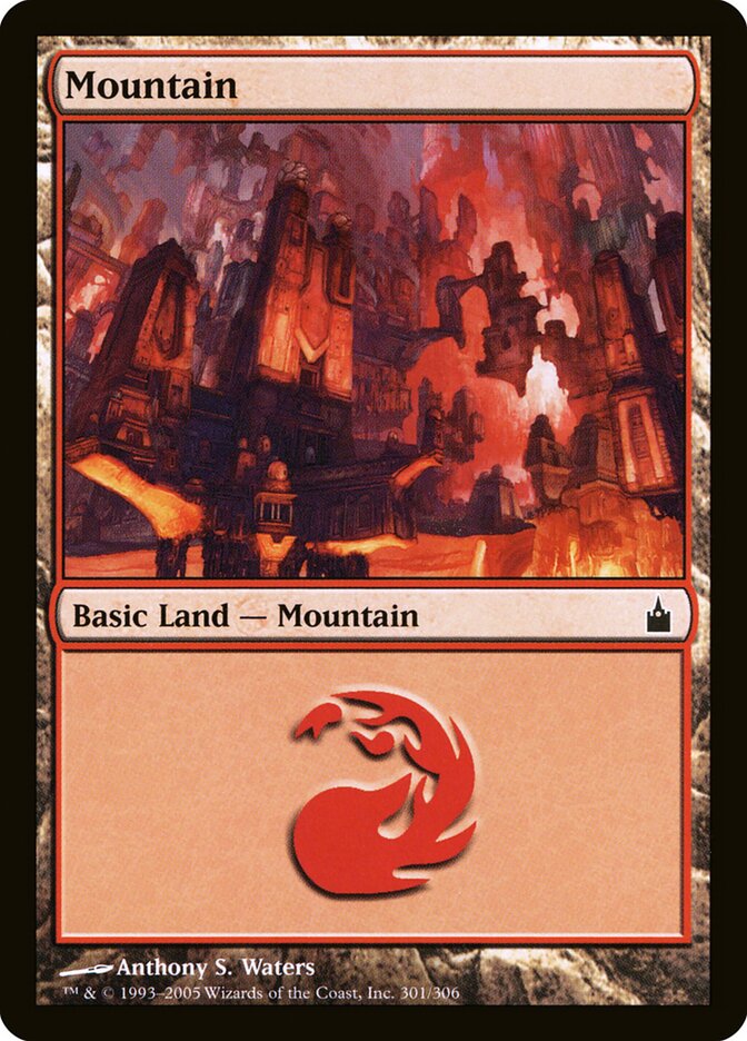 Mountain 301 - Ravnica: City of Guilds MTG card
