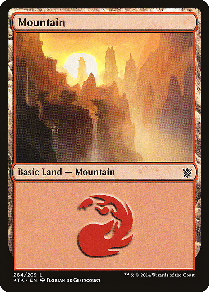 Mountain 264 - Khans of Tarkir MTG card