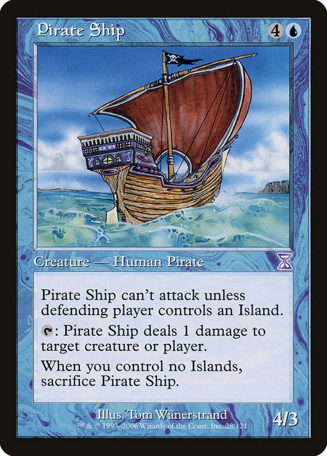 Pirate Ship 28 - Time Spiral Timeshifted MTG card